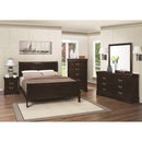 Calgary Furniture Emporium Louis Philippe 202411F 7 pc Full Sleigh Bedroom Set IMAGE 1