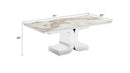 399-HONOUR-COFFEE TABLE-MARBLE-CHROME