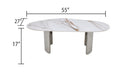 409-CHARLO-COFFEE TABLE-MARBLE-CHROME