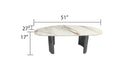429-GIANNA-COFFEE TABLE-MARBLE-CARBON STEEL