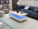 599-RIA-COFFEE TABLE WITH LED-WHITE