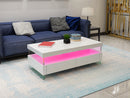599-RIA-COFFEE TABLE WITH LED-WHITE