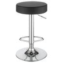 Coaster Furniture Ramses 102558 29" Adjustable Bar Stool - Chrome and Black IMAGE 4