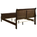 Coaster Furniture Louis Philippe 202411Q Wood Queen Sleigh Bed - Cappuccino IMAGE 4