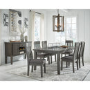 Signature Design by Ashley Hallanden D589D6 7 pc Dining Set IMAGE 1