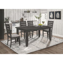 Calgary Furniture Emporium Dalila 102721GRY 5 pc Dining Room Set IMAGE 1