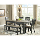 Signature Design by Ashley Tyler Creek D736D2 6 pc Dining Set IMAGE 2