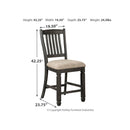 Signature Design by Ashley Tyler Creek D736D14 3 pc Counter Height Dining Set IMAGE 9