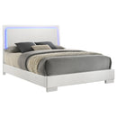 Coaster Furniture Felicity 203500Q Wood Queen LED Panel Bed - White High Gloss IMAGE 2