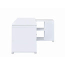 Coaster Furniture Yvette 800516 60-inch 3-Drawer L-Shape Computer Desk - White IMAGE 6