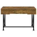 Coaster Furniture Analiese 801541 47-inch 3-Drawer Writing Desk - Rustic Nutmeg IMAGE 4