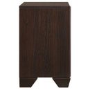 Coaster Furniture Kauffman 204392 2-Drawer Nightstand - Dark Cocoa IMAGE 8
