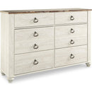  Signature Design by Ashley Willowton B267B56 8 pc Queen Sleigh Bedroom Set IMAGE 3