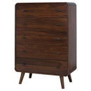 Coaster Furniture Robyn 205135 5-Drawer Bedroom Chest of Drawers - Dark Walnut IMAGE 3