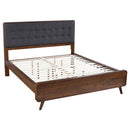 Coaster Furniture Robyn 205131KW Wood California King Platform Bed - Dark Walnut IMAGE 1