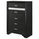 Coaster Furniture Miranda 206365 5-Drawer Bedroom Chest - Black IMAGE 3