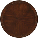 Furniture of America Round Elana Dining Table with Pedestal Base CM3212RT-TABLE IMAGE 3