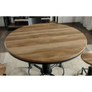 Furniture of America Round Fran Counter Height Dining Table with Pedestal Base CM3373RT-TABLE IMAGE 4