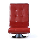 Furniture of America Trinidad Swivel Leather Accent Chair CM-AC6912R IMAGE 4