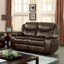 Furniture of America Pollux CM6981BR-LV Love Seat IMAGE 1
