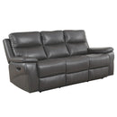Furniture of America Lila Reclining Leather Match Sofa CM6540-SF IMAGE 1