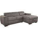  Calgary Furniture Emporium Patty Fabric Sleeper Sectional CM6514BR-SECT IMAGE 1