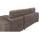  Calgary Furniture Emporium Patty Fabric Sleeper Sectional CM6514BR-SECT IMAGE 5