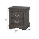 Calgary Furniture Emporium Louis Philippe 2-Drawer Nightstand 26793 IMAGE 8