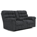  Signature Design by Ashley Wilhurst Reclining Fabric Loveseat with Console 5540394 IMAGE 1