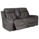 Signature Design by Ashley Jesolo 8670594C Double Reclining Loveseat with Console IMAGE 2