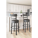Signature Design by Ashley Valebeck D546-630 Tall Upholstered Swivel Barstool IMAGE 6