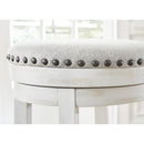 Signature Design by Ashley Valebeck D546-324 Upholstered Swivel Stool IMAGE 4