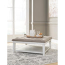 Signature Design by Ashley Kanwyn T937-21 Upholstered Ottoman Cocktail Table IMAGE 6