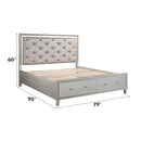 Calgary Furniture Emporium Sliverfluff California King Upholstered Panel Bed with Storage BD00240CK IMAGE 8