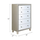 Calgary Furniture Emporium Sliverfluff 5-Drawer Chest BD00247 IMAGE 5