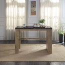 Calgary Furniture Emporium Charnell Counter Height Dining Table with Marble Top and Trestle Base DN00551 IMAGE 3