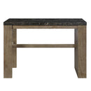 Calgary Furniture Emporium Charnell Counter Height Dining Table with Marble Top and Trestle Base DN00551 IMAGE 5