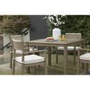  Signature Design by Ashley Aria Plains P359-615 Square Dining Table with Umbrella Option IMAGE 9