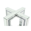 Calgary Furniture Emporium Noralie Dining Table with Glass Top and Trestle Base DN00715 IMAGE 3