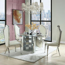 Calgary Furniture Emporium Noralie Dining Table with Glass Top and Pedestal Base DN00718 IMAGE 6