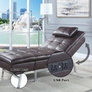 Calgary Furniture Emporium Padilla Leather Look Chaise LV00825 IMAGE 11