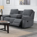 Calgary Furniture Emporium Neal Reclining Fabric Sofa 5587 S GR IMAGE 1