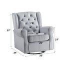Calgary Furniture Emporium Zeger Swivel Fabric Chair LV00924 IMAGE 7