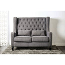 Furniture of America Alicante CM-BN6449GY-PK-VN Love Seat Bench, Gray IMAGE 2