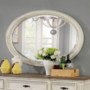Furniture of America Arcadia CM3150WH-MO Oval Mirror IMAGE 1