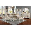 Furniture of America Arcadia CM3150WH-T-TABLE Dining Table IMAGE 3