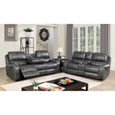  Calgary Furniture Emporium Walter Reclining Leather Look Loveseat CM6950GY-LV IMAGE 2