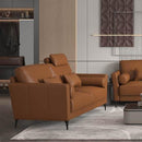 Calgary Furniture Emporium Tussio Stationary Leather Loveseat LV00944 IMAGE 1