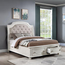 Calgary Furniture Emporium Jaqueline Queen Upholstered Panel Bed with Storage BD01433Q IMAGE 1