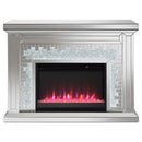 Coaster Furniture Gilmore 991048 Mirrored Freestanding Electric Fireplace - Silver IMAGE 10
